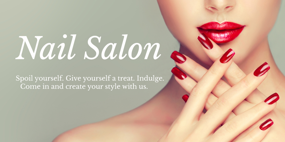 nail salon banner design