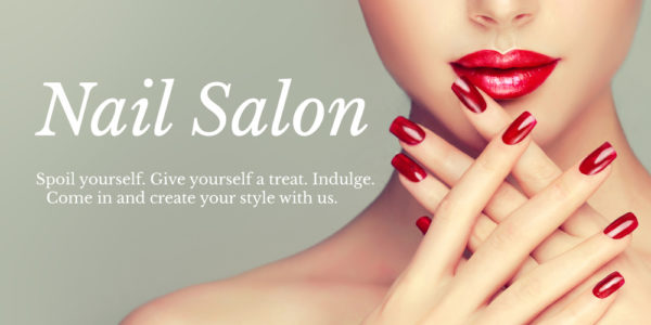 8. Eye-Catching Nail Salon Banner Design - wide 10